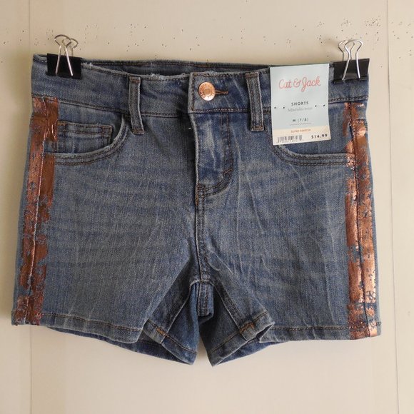 Cat & Jack Pants - Girls Cat & Jack Shorts Adjustable Waist M (7/8)